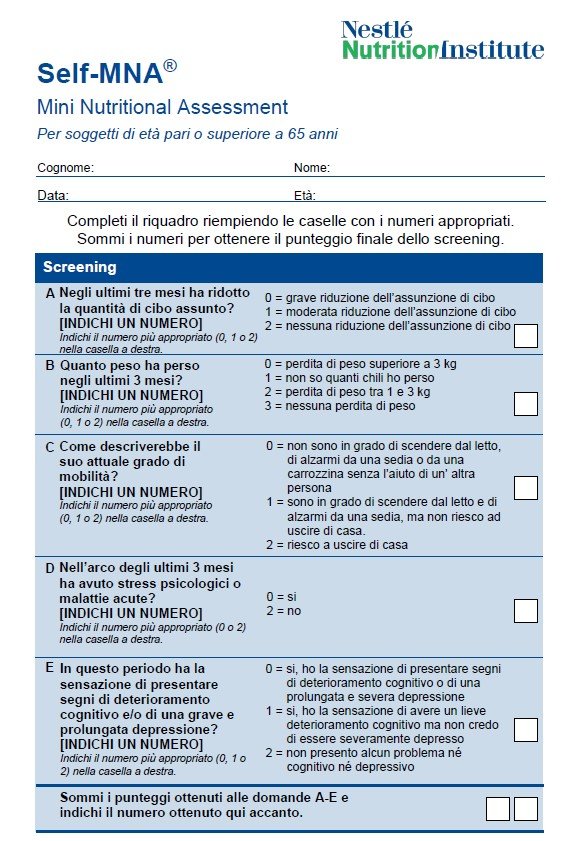 Perché e come valutare il rischio di malnutrizione image